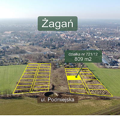 SPRZEDAŻ na DZIAŁKA w Żagań